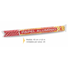 PAPEL ALUMINIO 45CM X 4,0 MT